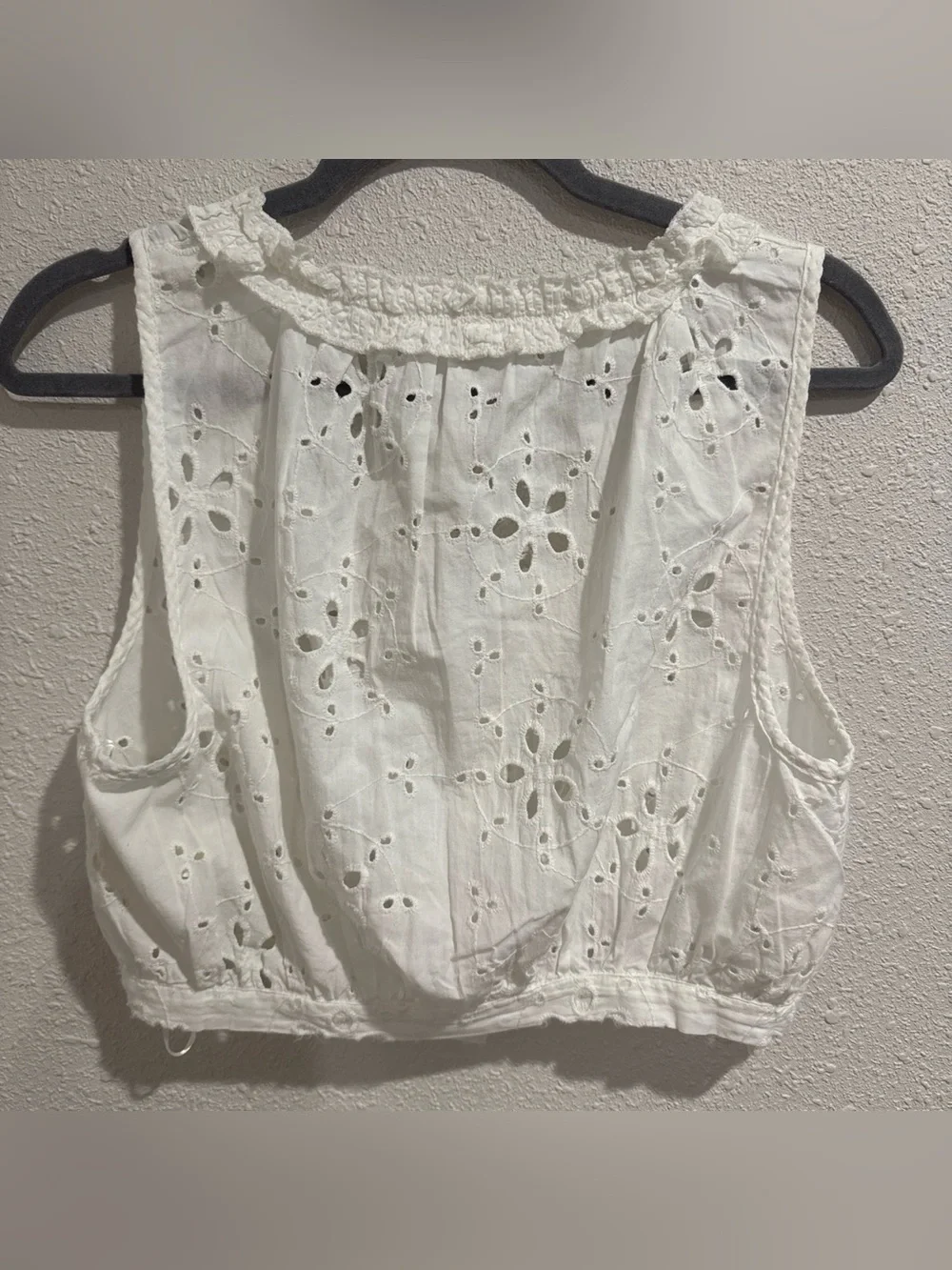 NWT Free People Eyelet Cropped Tank & Ballon Pants Set